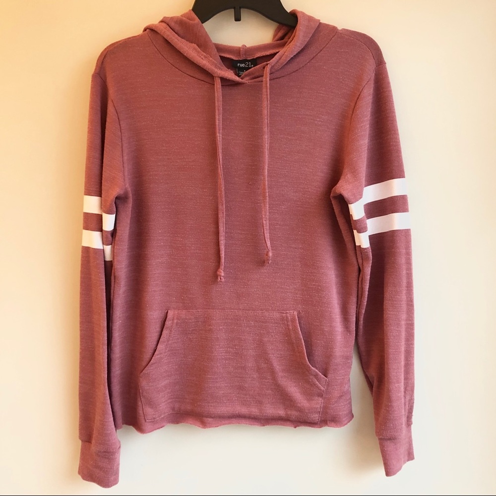 Thin jersey hoodie